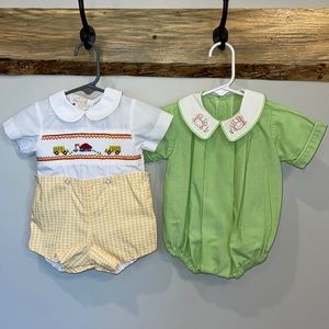 Smocked 6 month baby boy lot
